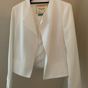 Anthropologie Cartonnier White Blazer